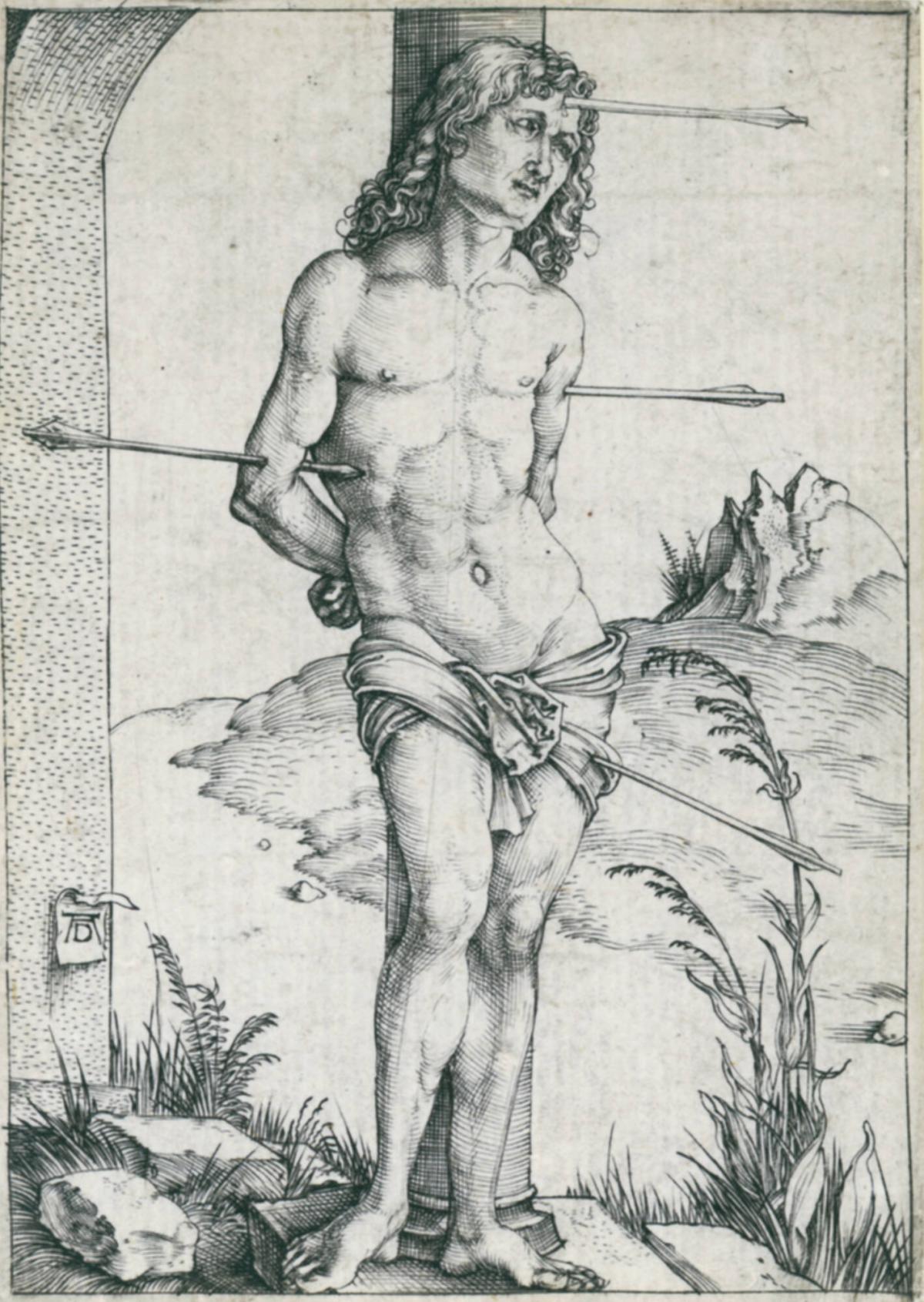 St. Sebastian Bound to a Column