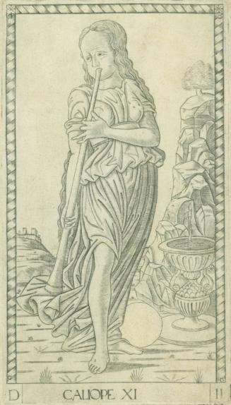 Tarocchi Card from Apollo and the Muses: Calliope