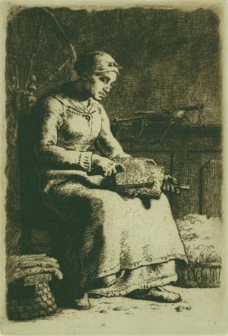 La Cardeuse (Woman Carding Wool)