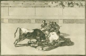 A Picador Falls Underneath the Bull from his Horse, no. 26 from the series La Tauromaquia