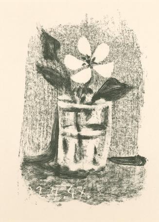 Fleurs dans un Verre (frontispiece), no. 6  from Picasso Lithographe II