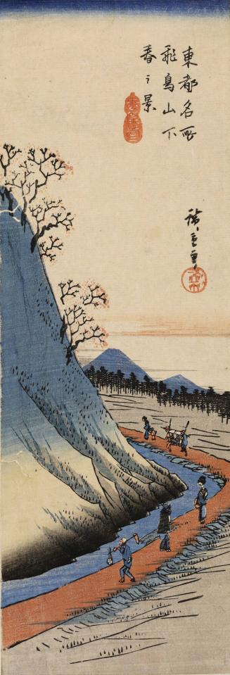 Spring View at the Foot of Asuka , from the series Famous Places in the Eastern Capital