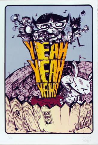 Yeah Yeah Yeahs Tour Poster, from the portfolio One Sixpack Short of a Hippie Death Cult
