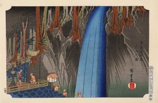 The Great Waterfall at Ōyama, from the series A Branch Route of the Tōkaidō