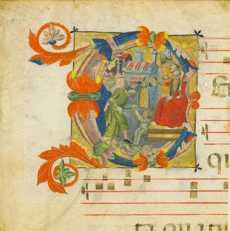 Leaf from an Antiphonary, with the Initial C ("Centum"): The Slaughter of the Innocents