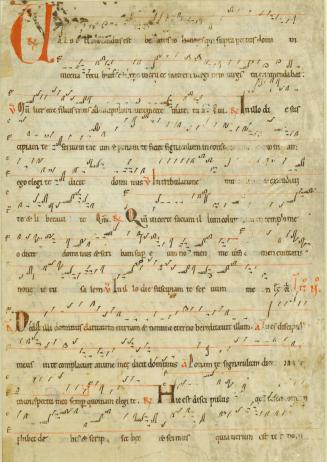 Leaf from a Music Manuscript (Latin)