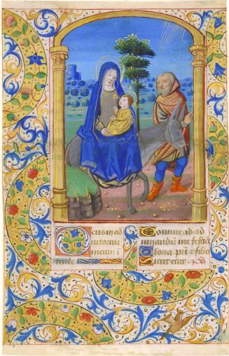 Leaf from a Book of Hours: Vespers (The Flight into Egypt)