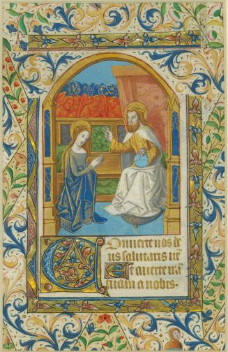 Leaf from a Book of Hours: Vespers or Compline (The Coronation of the Virgin)