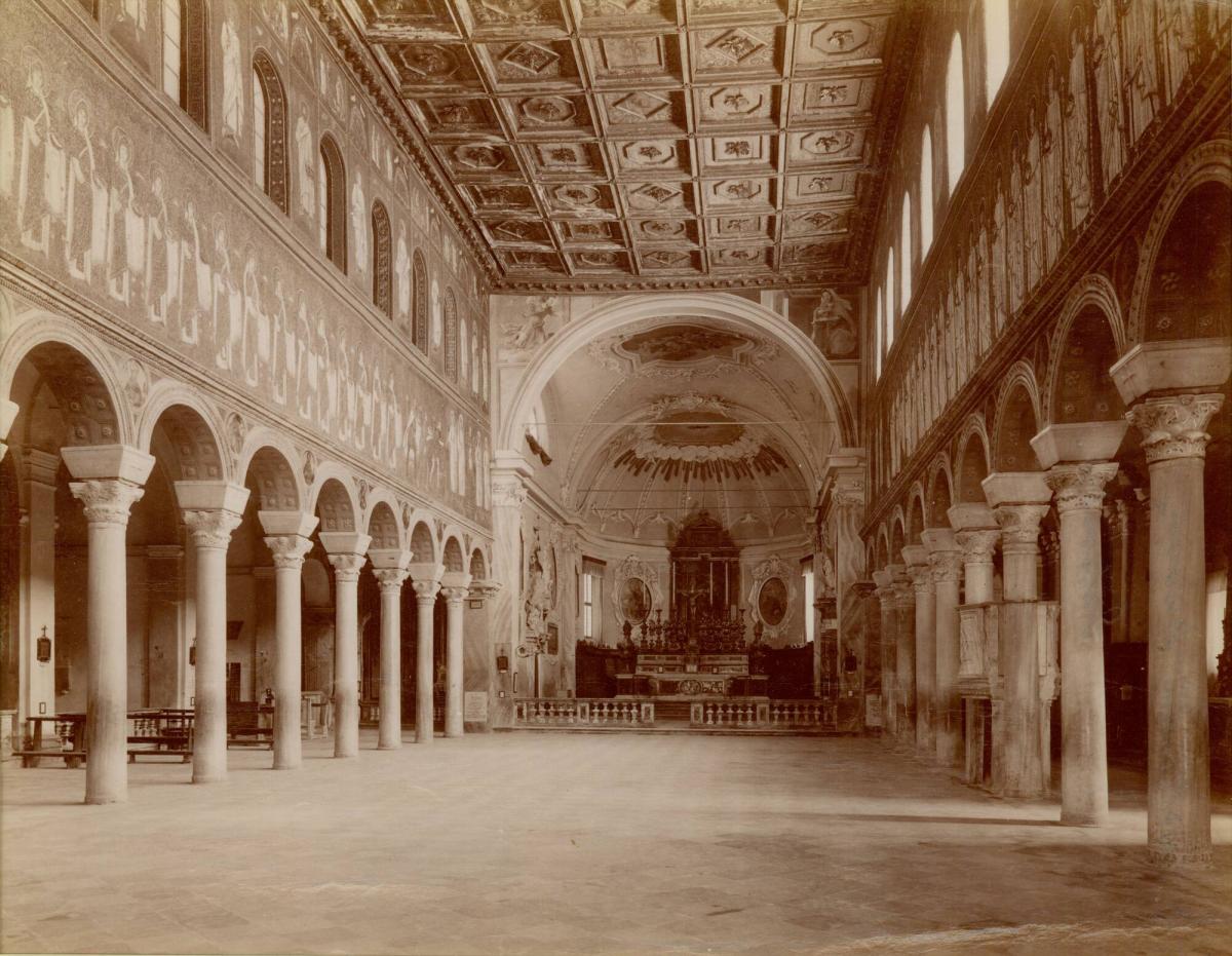 Interior of the Church of S. Apollinaire Nuovo, Ravenna