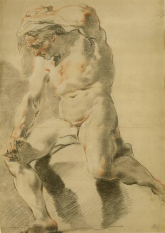 Study of a Male Seated Nude