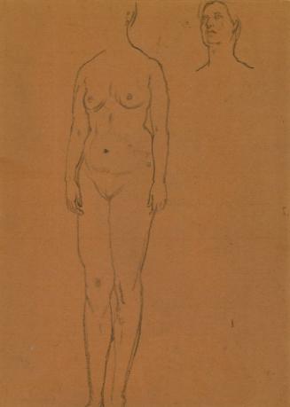 Female Nude: Sketch of Head