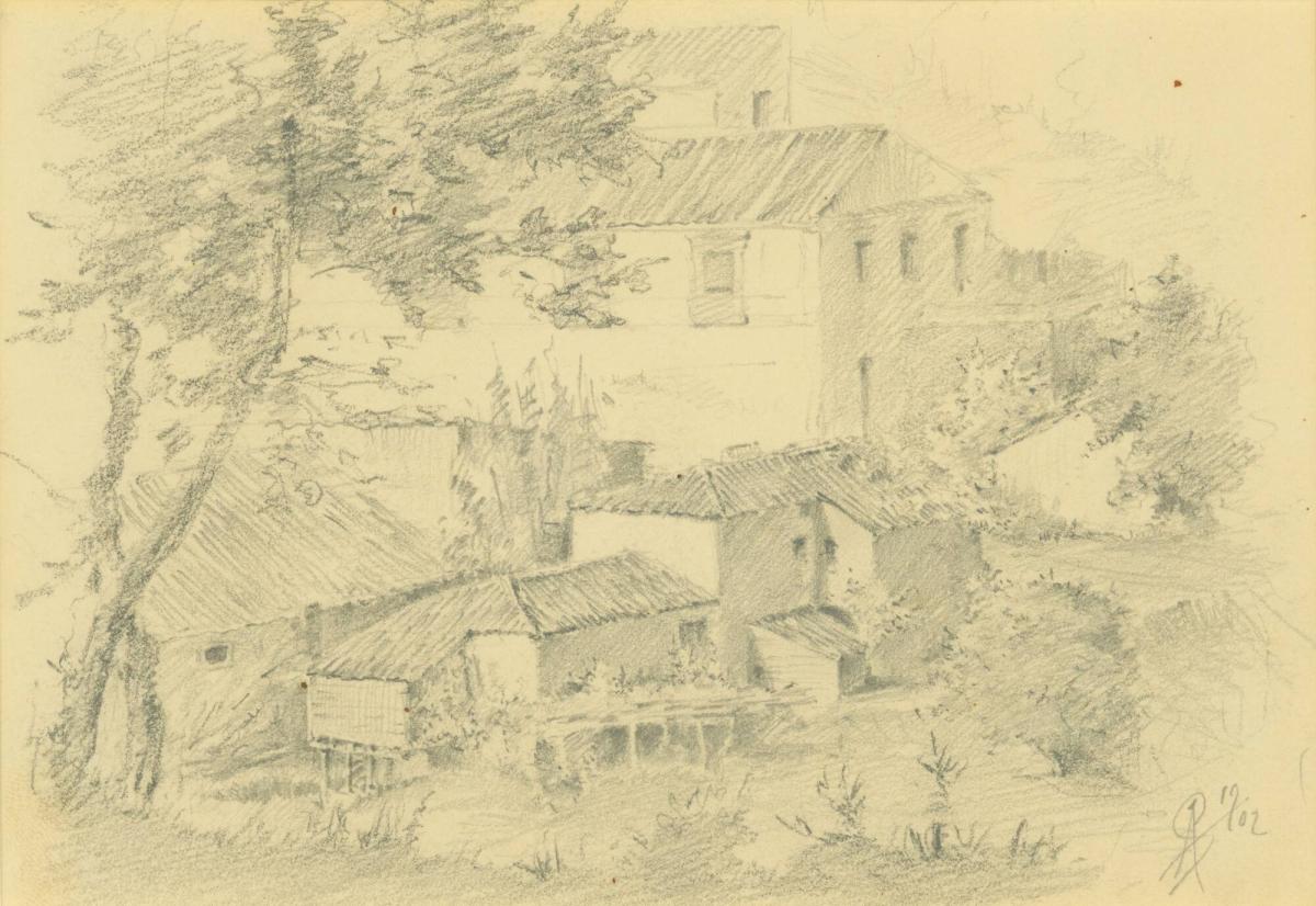 Untitled (Landscape with Buildings)