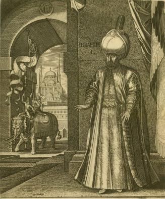 Sultan Süleyman and the Süleymaniye Mosque, Constantinople, 1574 (or earlier) , altered in 1688 to represent Ibrahim I