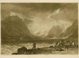 Lake of Thun, Swiss, part III, plate 15, from Liber Studiorum