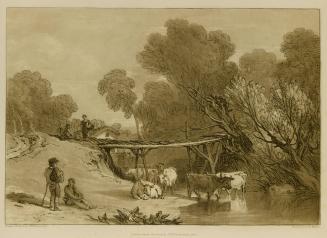 Bridge and Cows, part I, plate 2, from Liber Studiorum