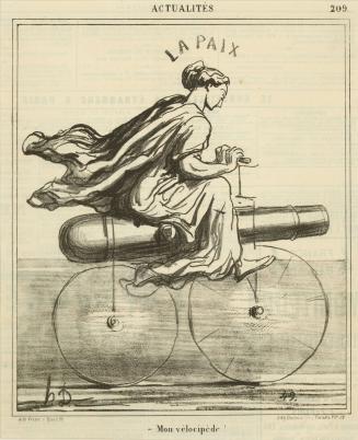 Mon vélocipède! (My bicycle!), from the series Les Actualités