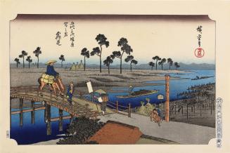 Bridge at Tsurumi, from the series Interesting Rest Stops at Towns Between the Fifty-three Stations of the Tōkaidō