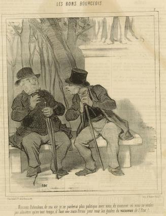 Mossien Rabouleau, de mavie je ne parlerai plus politique avec vous...., from the series Les Bons Bourgeois