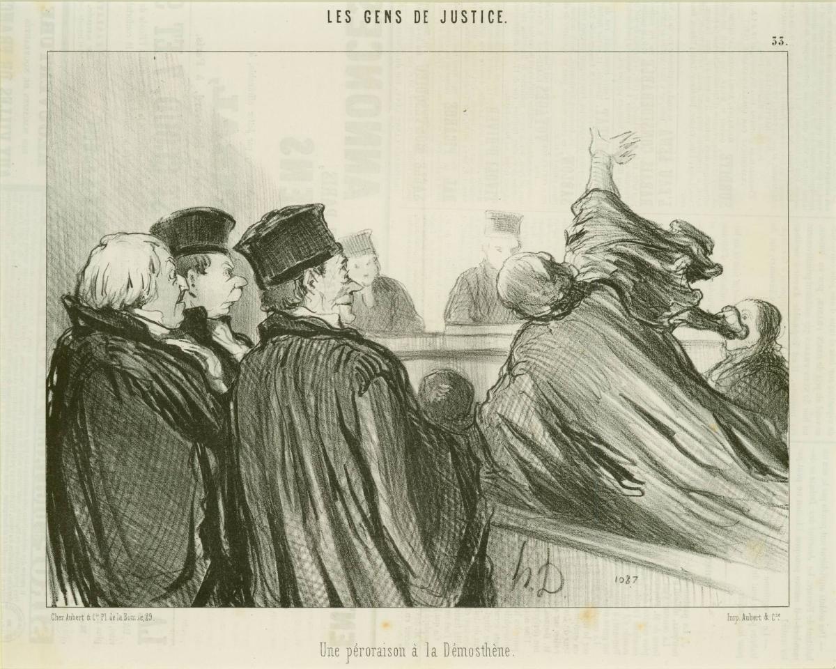 Une peroraison a la Demosthene, from the series Les Gens de Justice