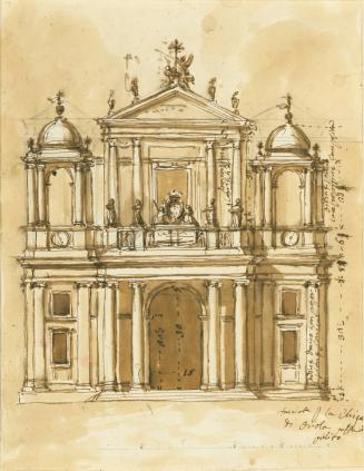 Study for the Facade of a Church at Oriolo Romano