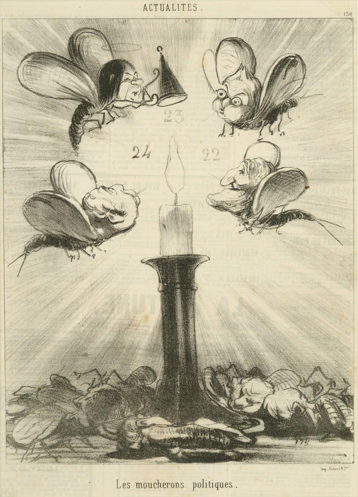 Les moucherons politiques, from the series Les Actualités