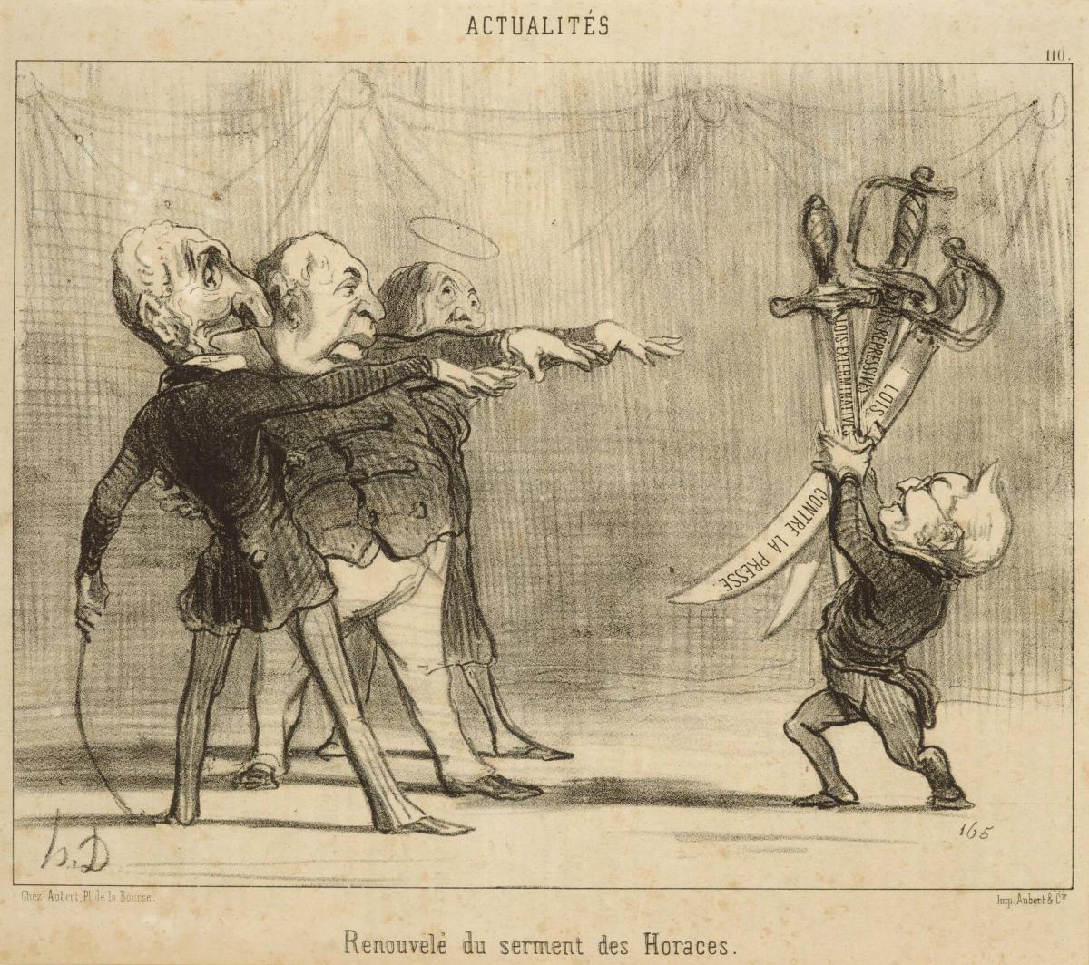 Renouvele du serment des Horaces, from the series Les Actualités