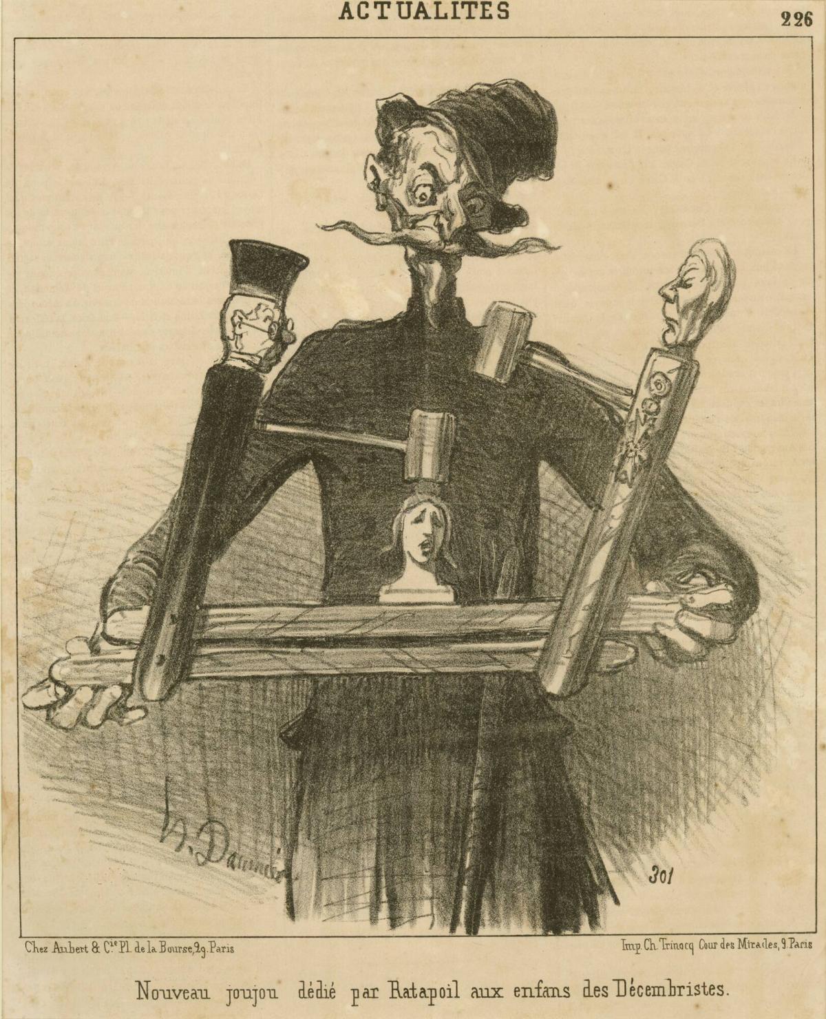 Nouveau joujou dedie par Ratapoil...., from the series Les Actualités