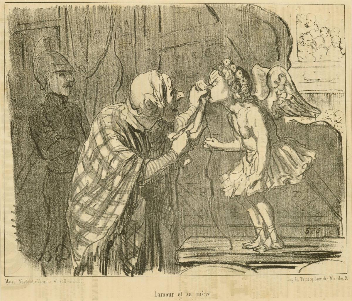 L'Amour et sa mère (Cupid and his Mother), from the series Croquis de théâtre