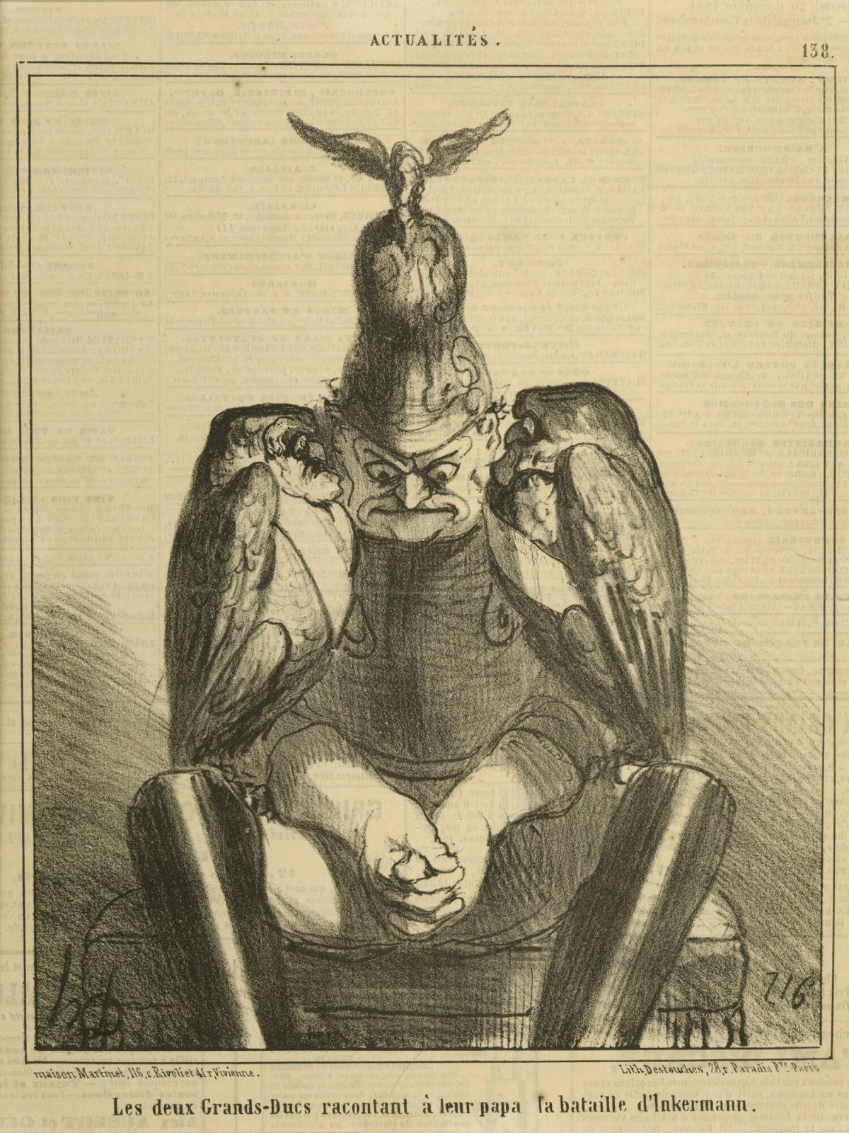 Les deux Grands Ducs racontant...Inkermann, from the series Les Actualités