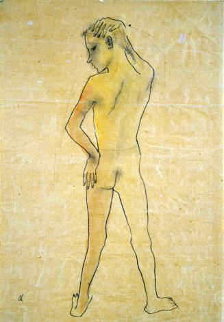 Nude Youth Seen from the Back