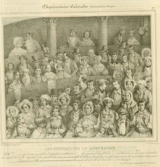 Les Spectateurs en Admiration, from Physionomies théâtrales