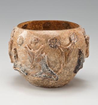 Mold-Blown Cup with Applied Islamic Designs