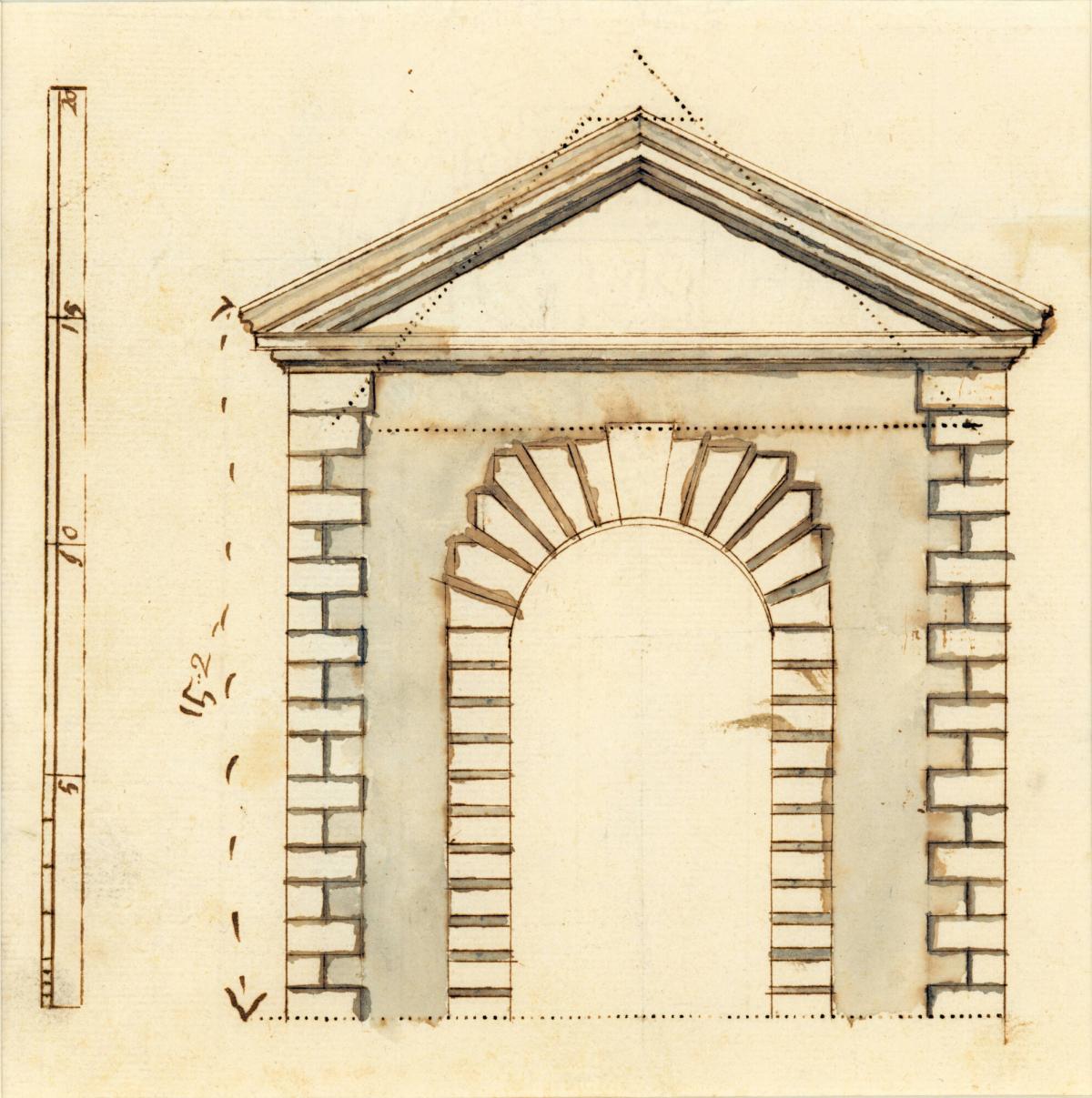 Elevation of Arched Doorway