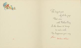 Card from Eva and Helen Hesse to Their Mother