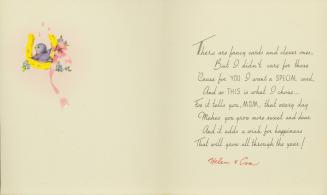 Card from Eva and Helen Hesse to Their Mother