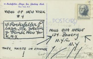 Postcard from Mel Bochner, New York, NY