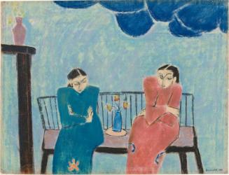 Friends: Two Women Sitting on a Bench