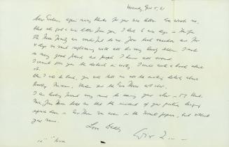 Letter from William Hesse to Eva Hesse
