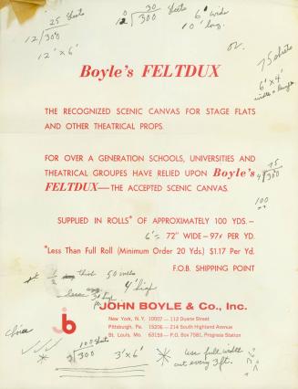 Boyle's FELTDUX Flyer