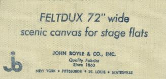 Boyle's FELTDUX Canvas Sample