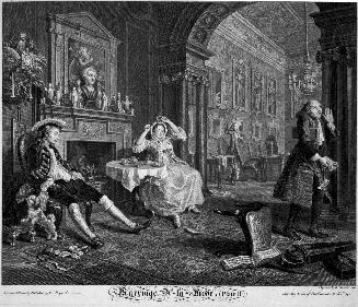 The Breakfast Scene, plate 2 from Marriage a la Mode