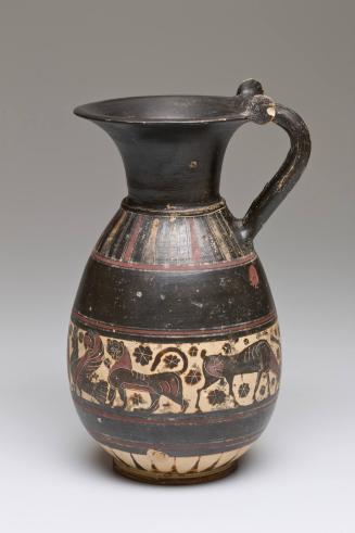 Oenochoe (Wine Pitcher) with Lion, Goose, Panthers, Gryphon, Sirens, Antelope and Rosettes