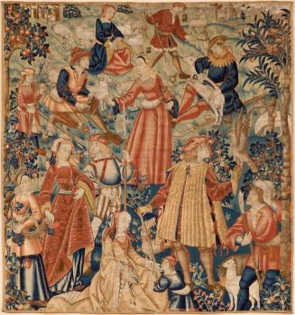 Tapestry Depicting Scenes from Country Life