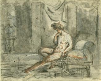 Nude Seated on a Couch