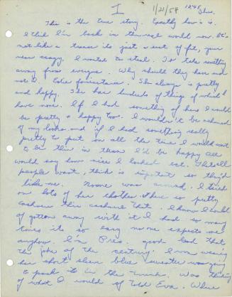 Letter from Eva Hesse to Dr. Helene Papanek